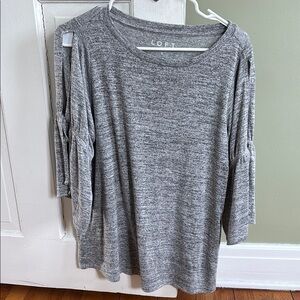 LOFT Women's Gray Top